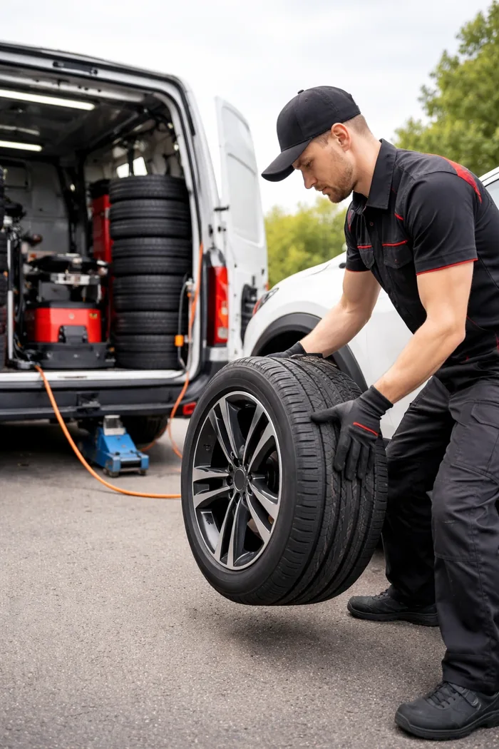 Mobil lastik servisi görseli